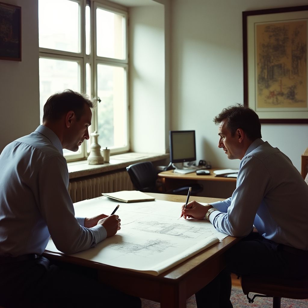 Fundadores da empresa nos anos 80